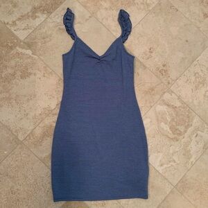 Abercrombie & Fitch Navy and White Striped Shirt